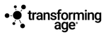 Transforming Age logo with a black molecular network graphic to the left of the organization’s name in lowercase black letters on a light background.